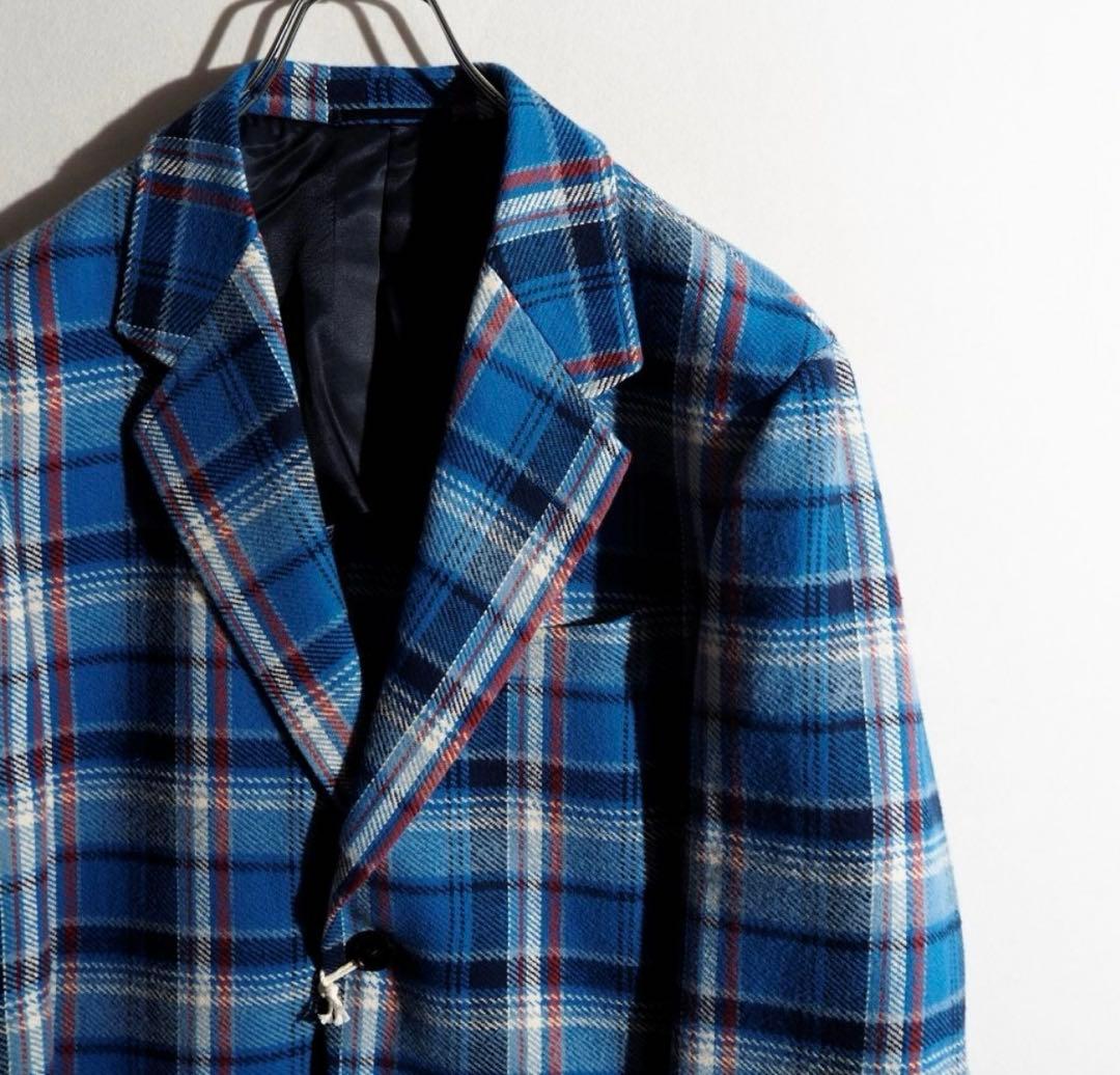 NEAT 25AW CHECK LOCKSMITH JACKET ブルー 48