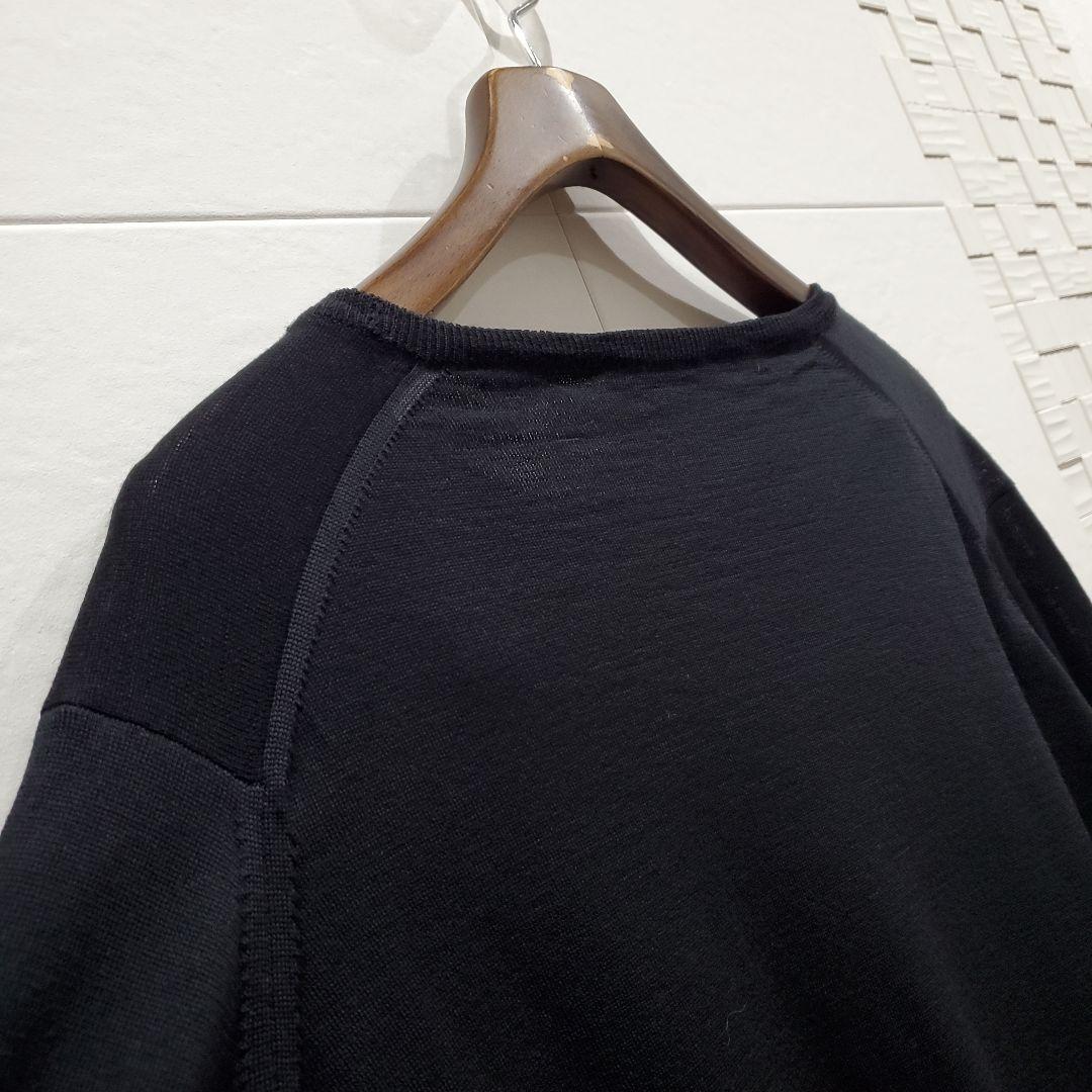 JOHN SMEDLEY 英国製 ブラック 30G ニット