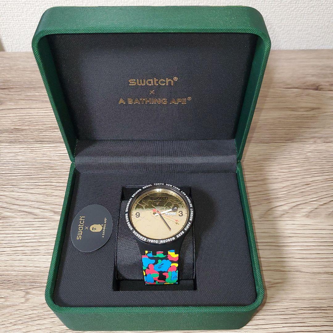 swatch x A Bathing Ape コラボ時計 - メルカリ