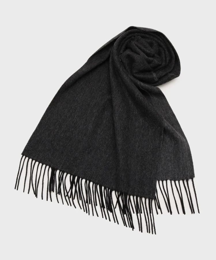 タケオキクチ 【洗えるベビーカシミヤ】 ベビーカシミヤ無地マフラー