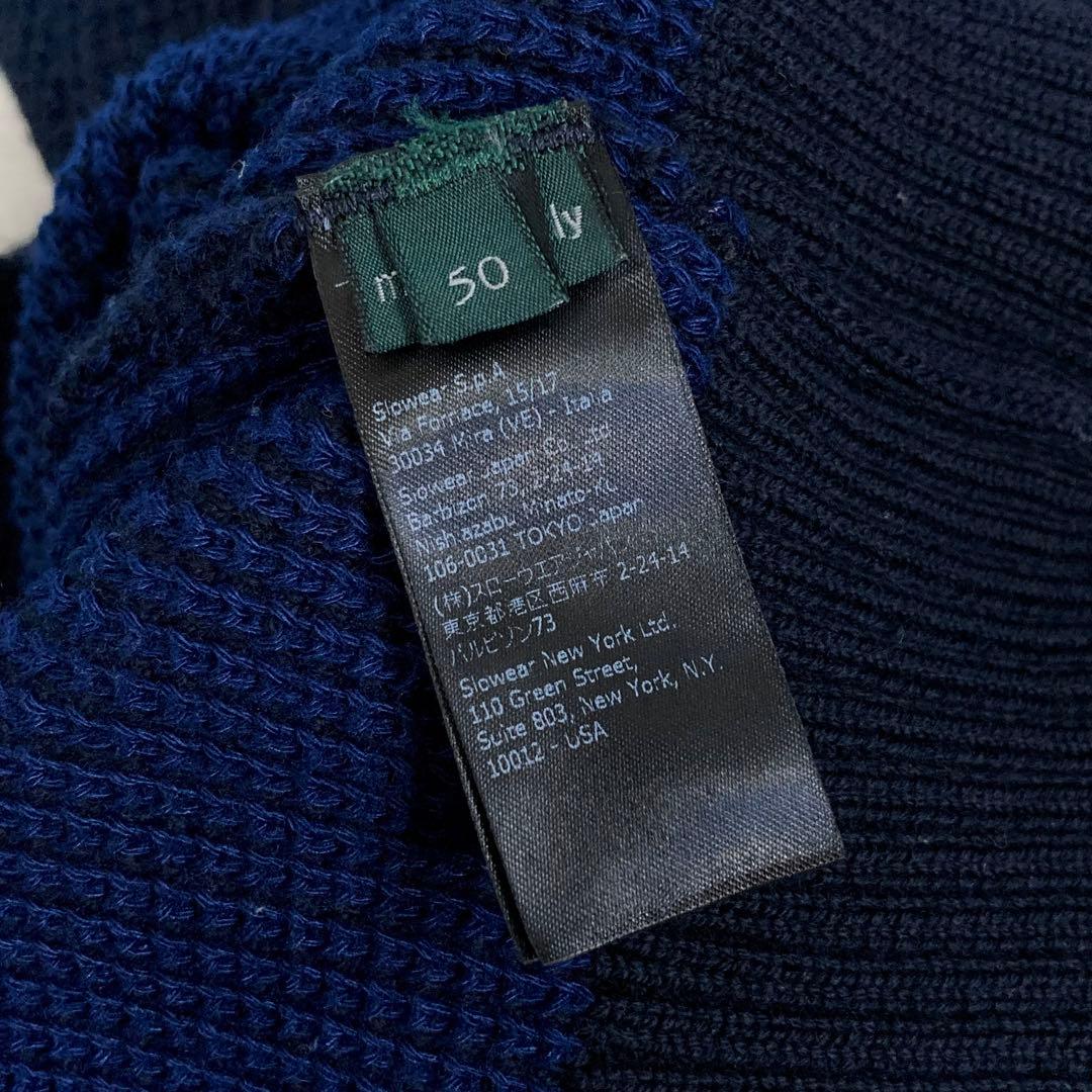 ザノーネ アクティブラウンドネックセーター ネイビー 50