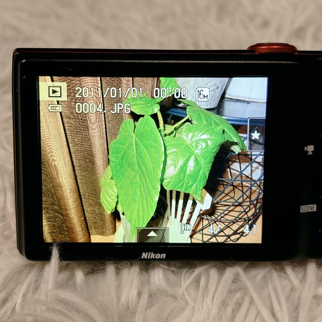 Nikon デジタルカメラ COOLPIX S6100 レッド 付属品多数