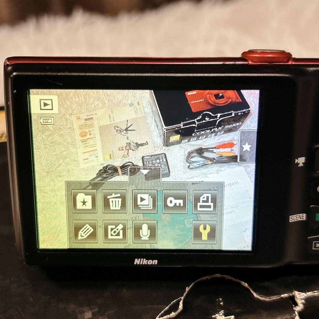 Nikon デジタルカメラ COOLPIX S6100 レッド 付属品多数