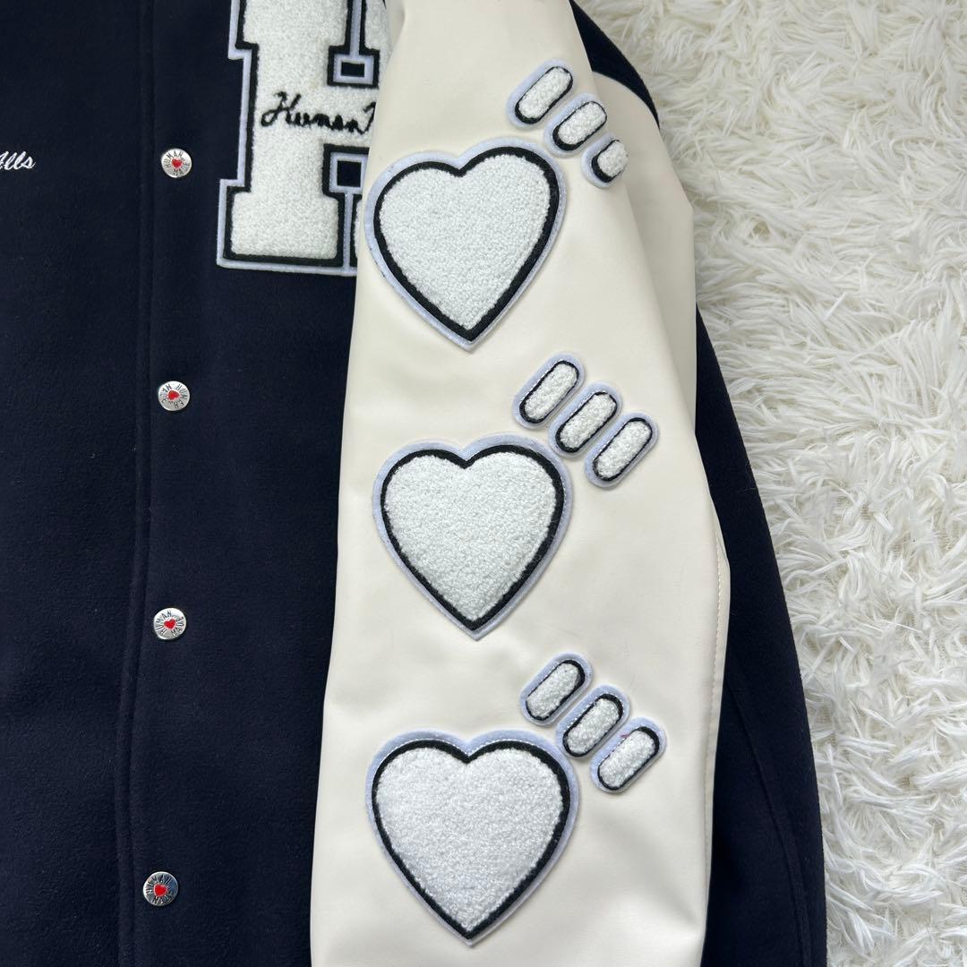 大きいサイズ２XL　ヒューマンメイド　スタジャン　ハート　メンズ　キルティング