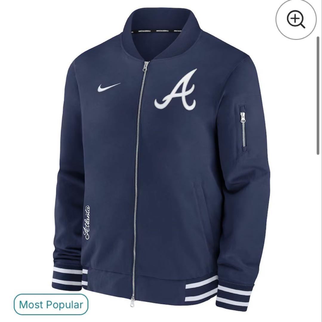 【新品 未開封】Nike Atlanta Braves ジャケット ネイビー