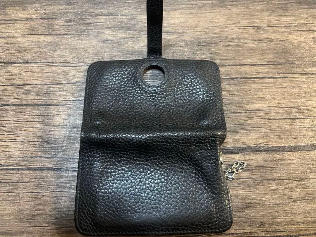 し*0様 【HERMES】ドゴン コンパクト コインケース キーケース ブラック