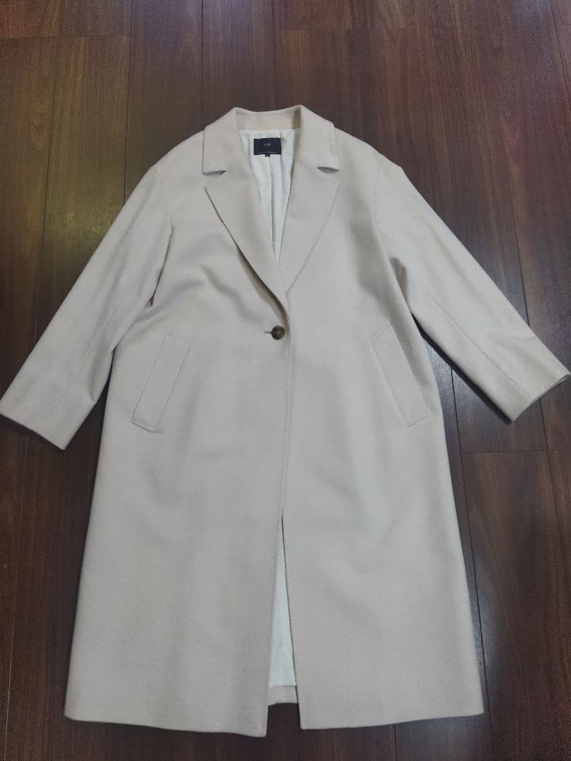 美品♪23区 滝沢眞規子さん ウールカシミヤビーバー チェスターコート 40