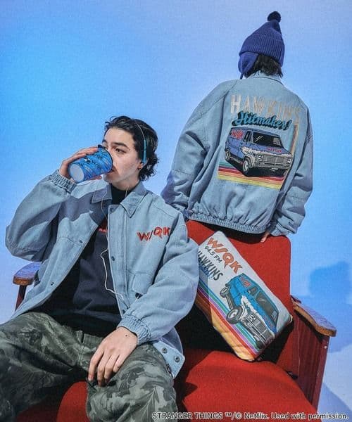 【STRANGER THINGS】ストレンジャージンクス　コラボデニムブルゾン
