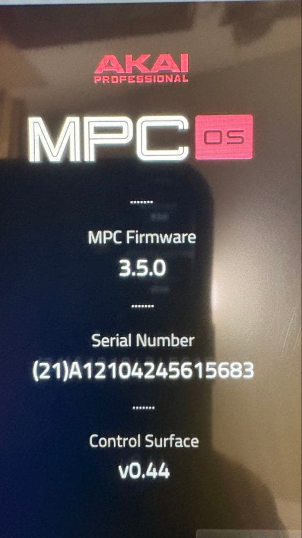 AKAI MPC Live II 本体　mpc3.5.0 増設SSD1tb付き