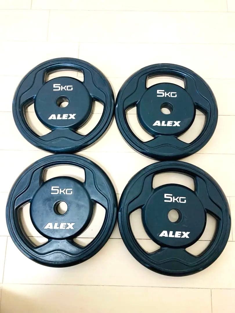 アレックス　ALEX 5kg×4枚　ウエイト　ダンベルプレート　バーベル