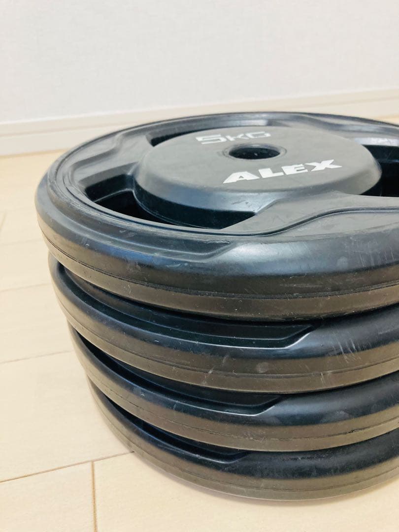 アレックス　ALEX 5kg×4枚　ウエイト　ダンベルプレート　バーベル