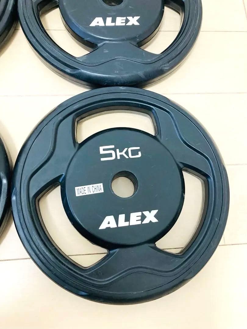 アレックス　ALEX 5kg×4枚　ウエイト　ダンベルプレート　バーベル