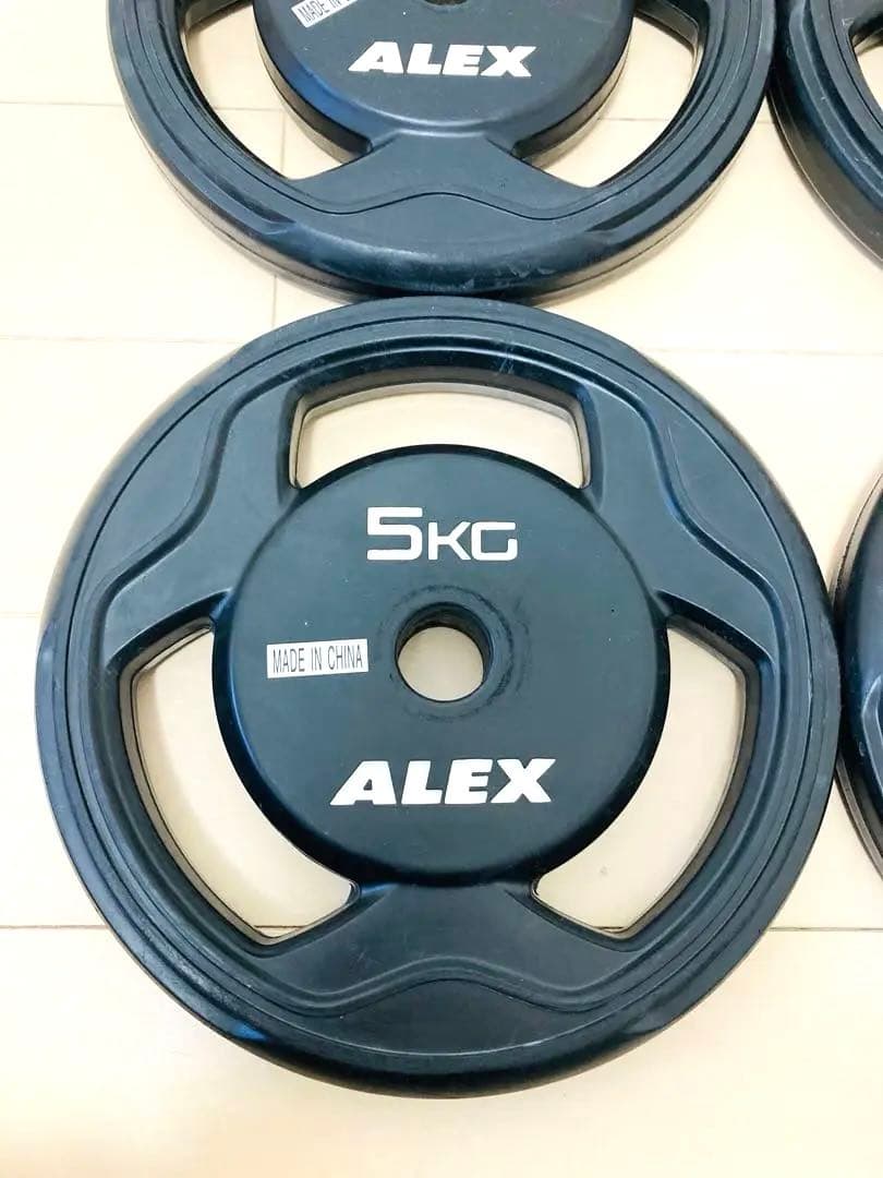 アレックス　ALEX 5kg×4枚　ウエイト　ダンベルプレート　バーベル