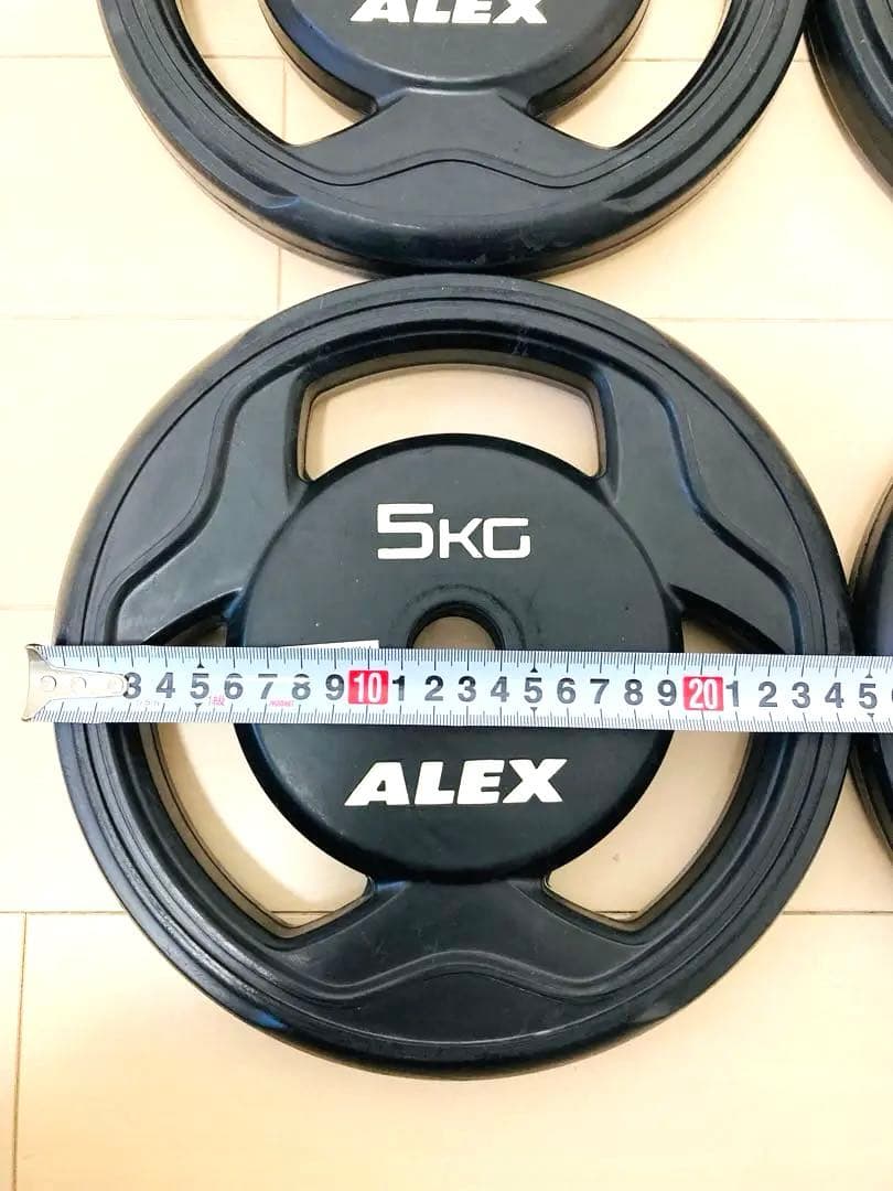 アレックス　ALEX 5kg×4枚　ウエイト　ダンベルプレート　バーベル