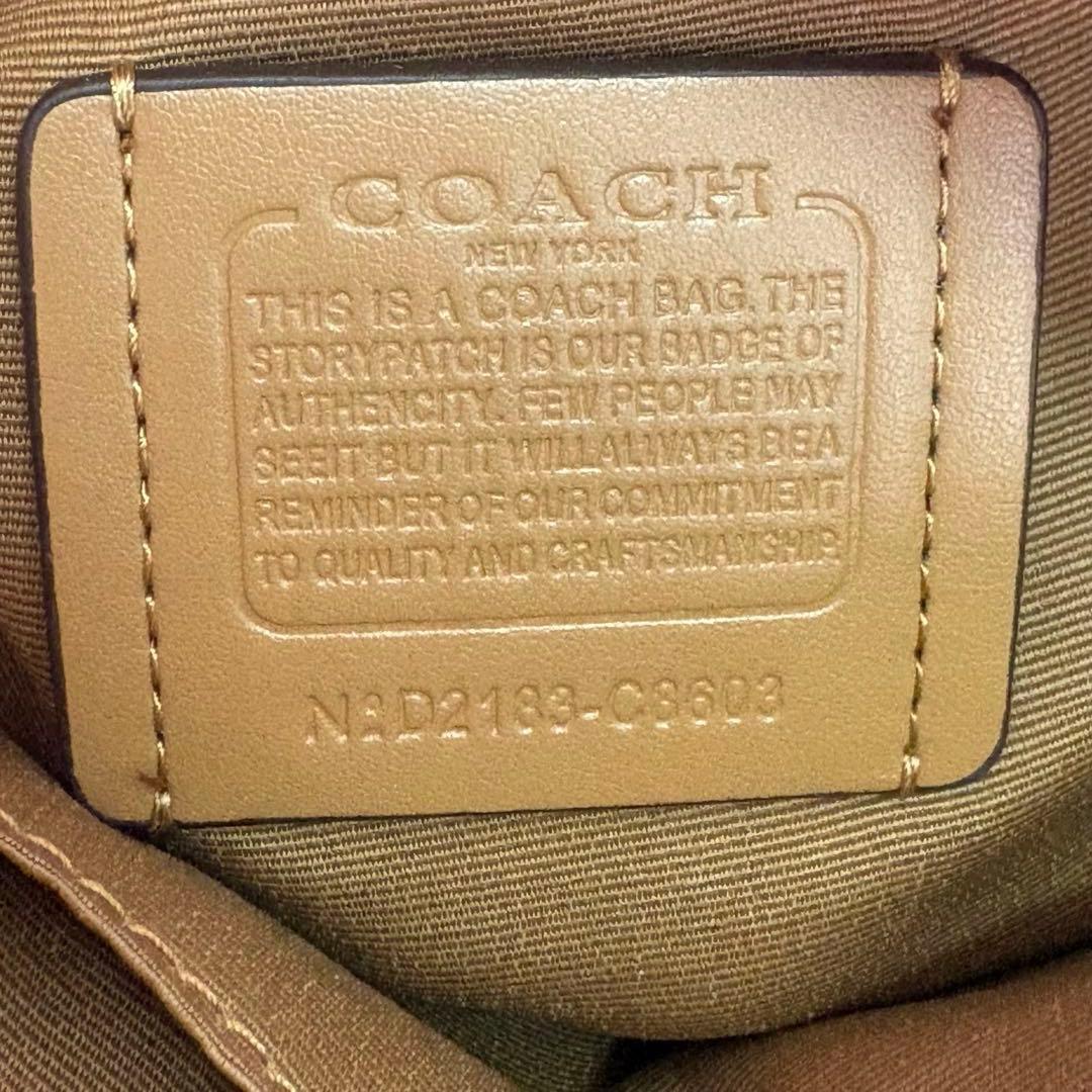 【COACH】 タグ有り レザー ミニ コート バックパック リュック チョーク