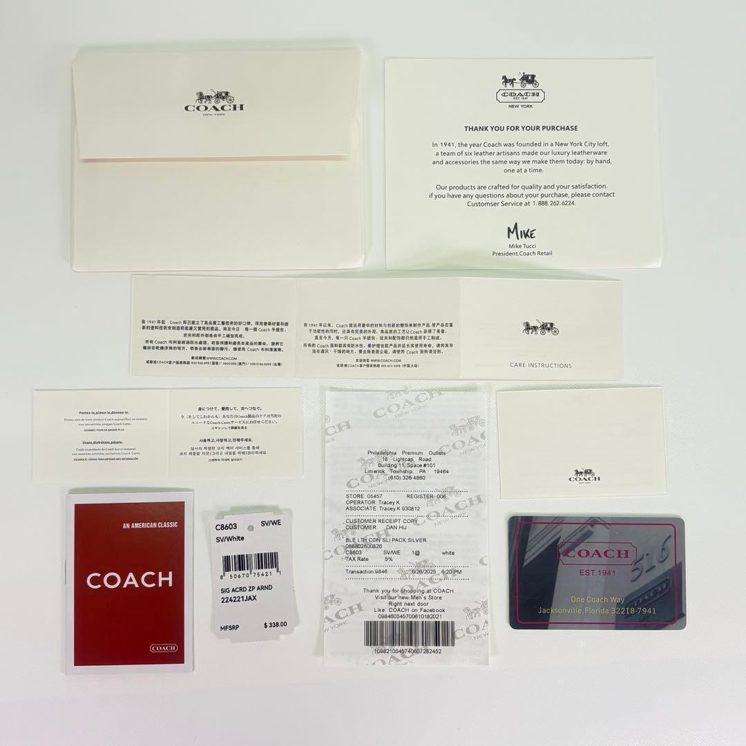 【COACH】 タグ有り レザー ミニ コート バックパック リュック チョーク