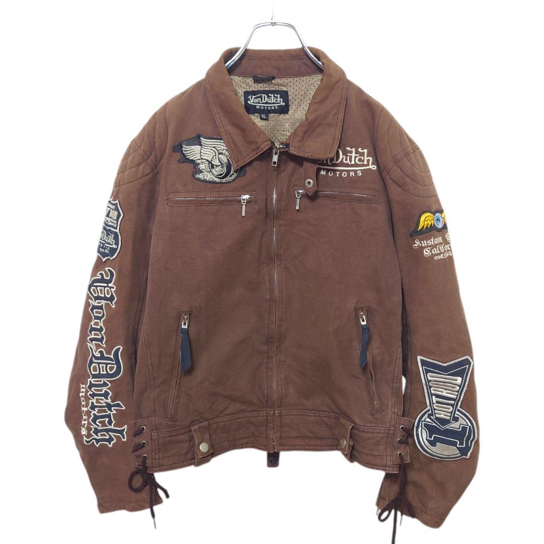 Von Dutch Motors ライダースジャケットVon Dutch MOTORS】ダック