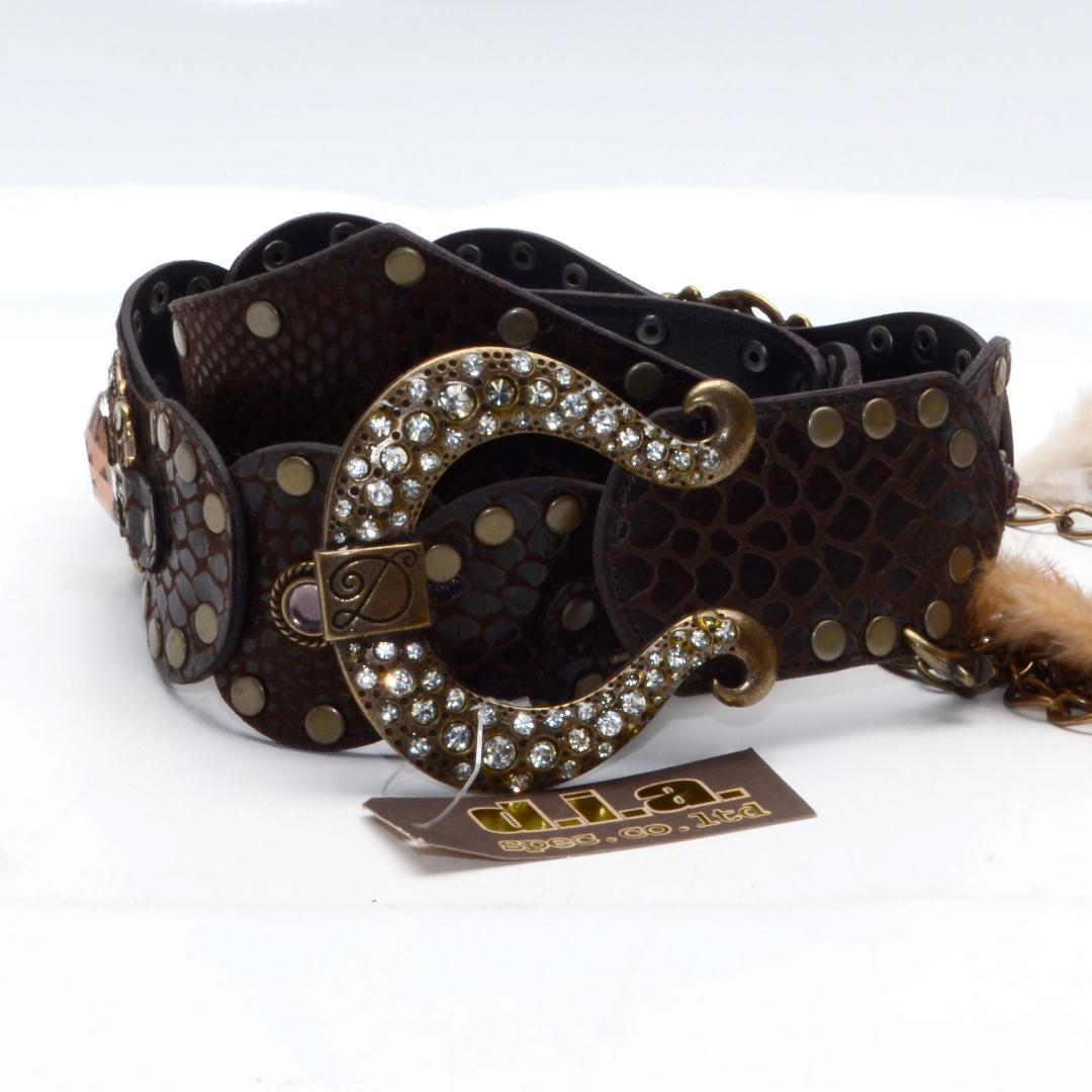 h*i様 未使用★d.i.a.　ダイヤ　ダイア　Y2k　太ベルト　キラキラ　チェ