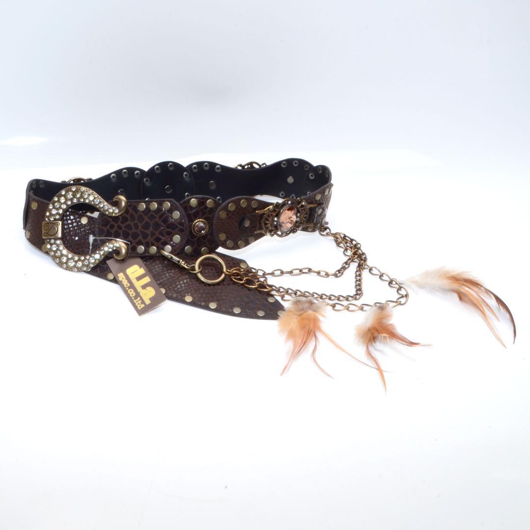 h*i様 未使用★d.i.a.　ダイヤ　ダイア　Y2k　太ベルト　キラキラ　チェ