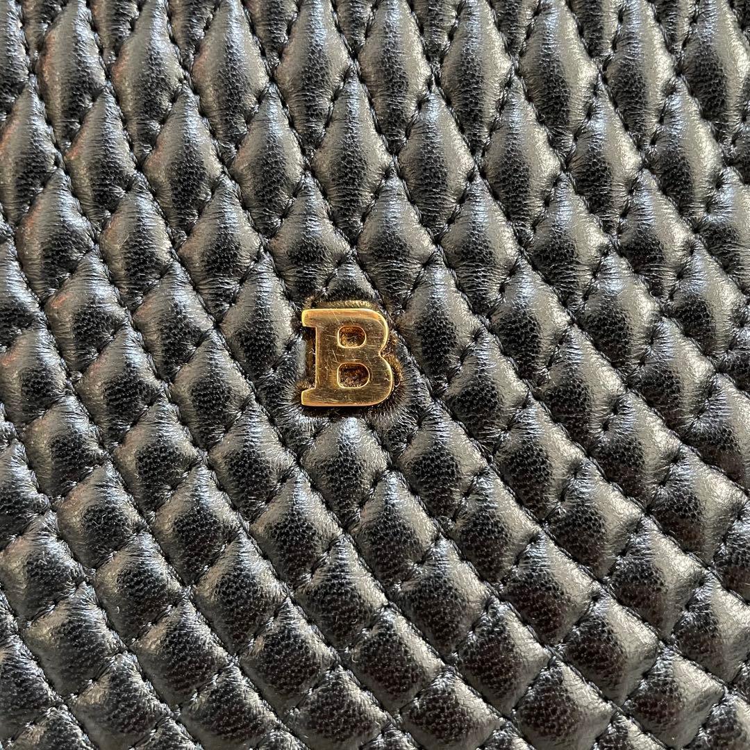 極美品】BALLY バリー ハンドバッグ キルティング タッセル ロゴ金具