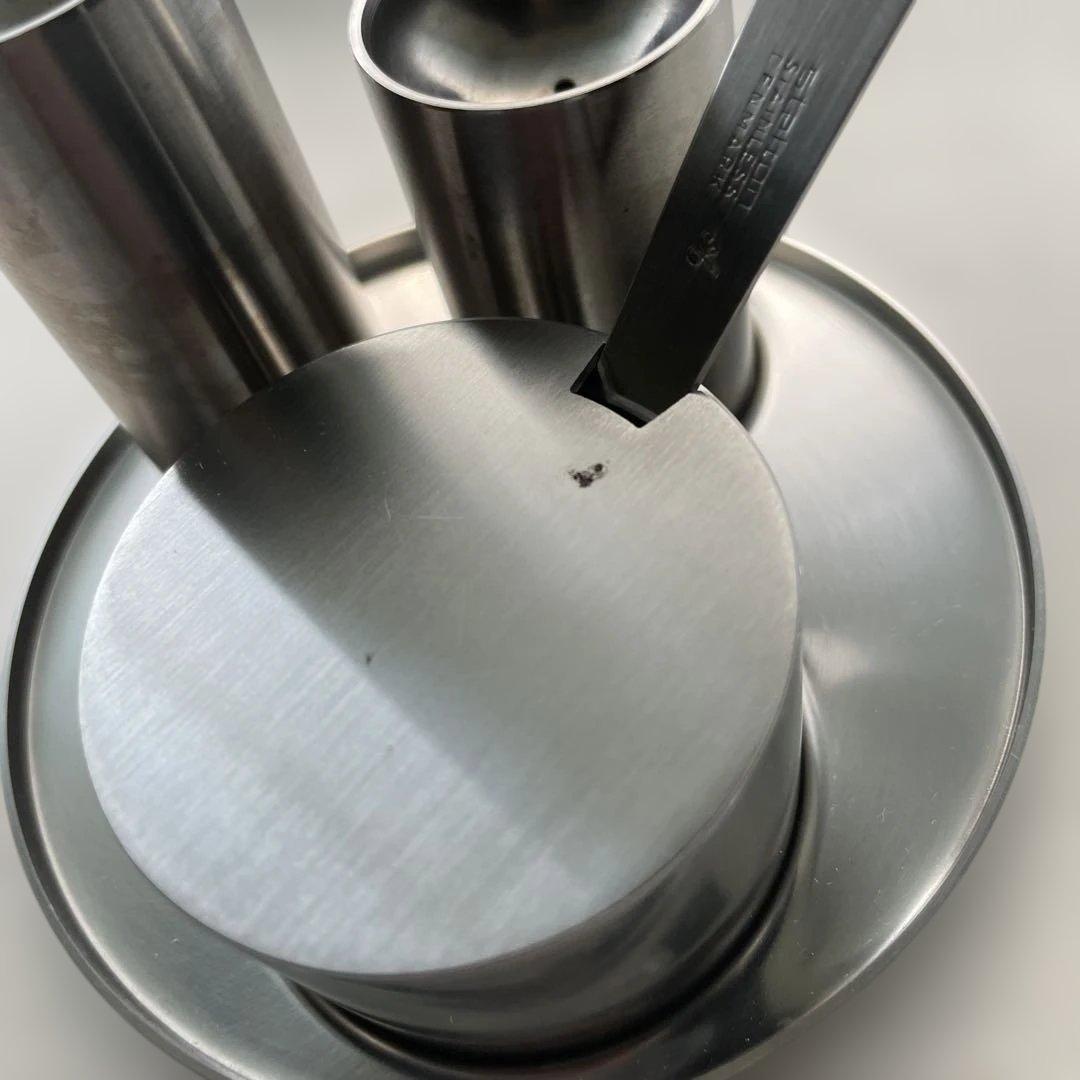 Stelton ステンレス　arne jacobsen 調味料入れ