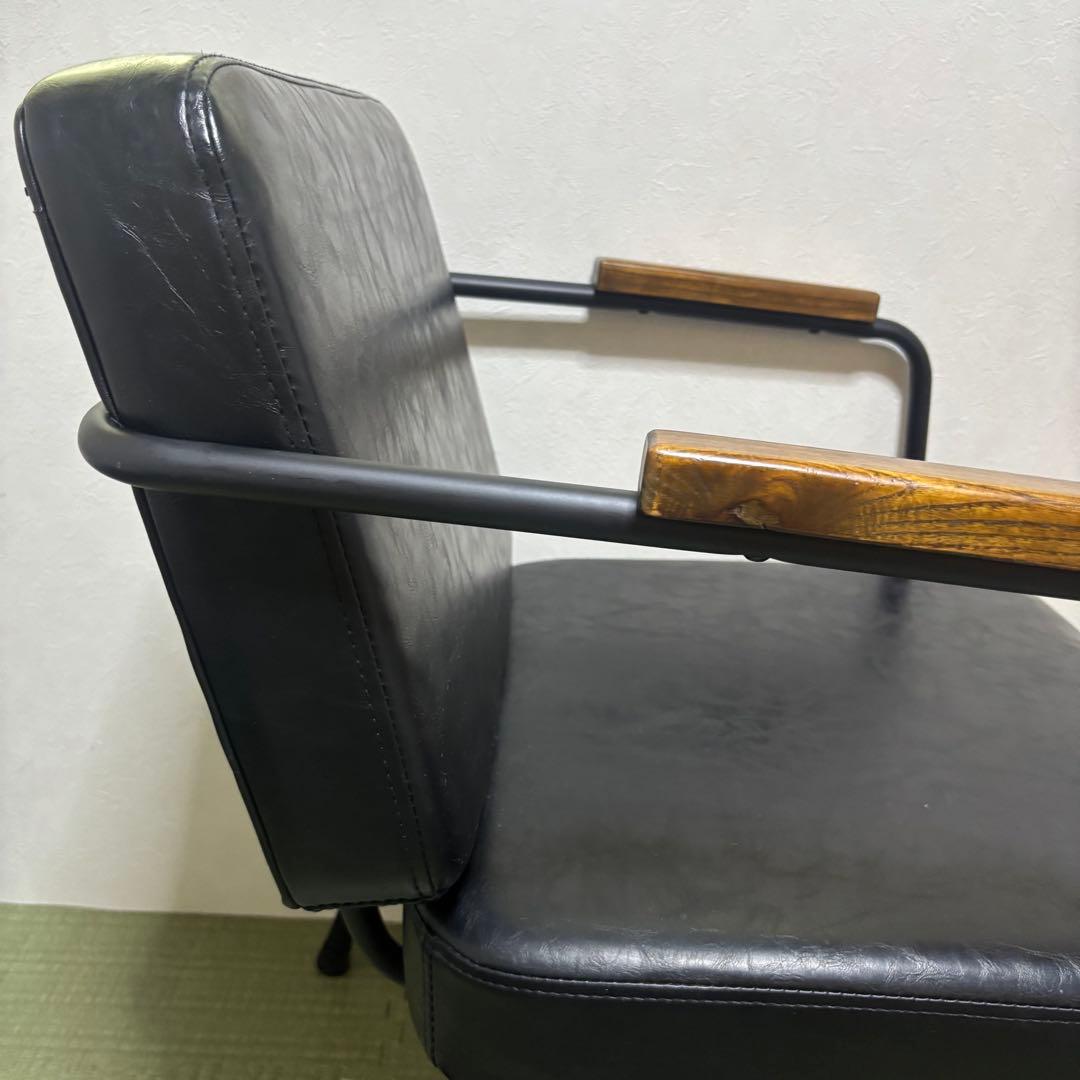 ダイニングチェア　ダイニングソファー　黒　ブラック　バーネイションソファ