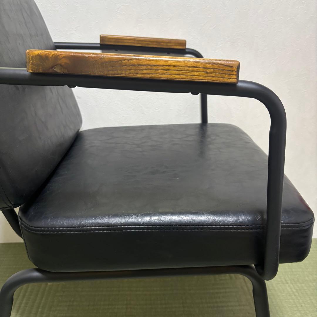 ダイニングチェア　ダイニングソファー　黒　ブラック　バーネイションソファ