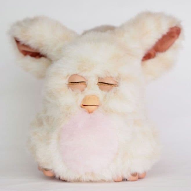 稼働品】キャラメルシロップ ブルー目 ドイツ語版 ファービー2 2005