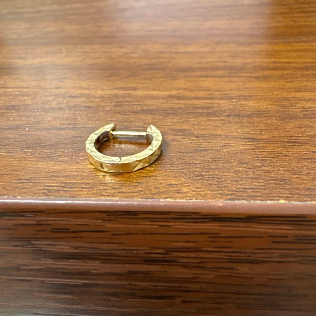 95さん専用！！18金 K18 ダイヤカット フープピアス 片耳用