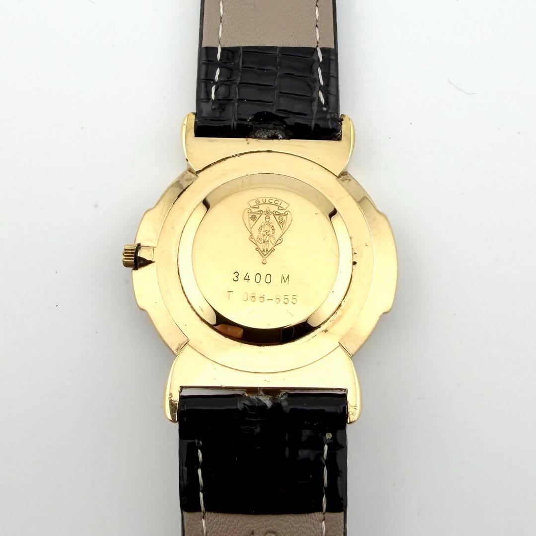 新品電池/稼働/希少】グッチ 3400M 腕時計 ローマン スーキー メンズ