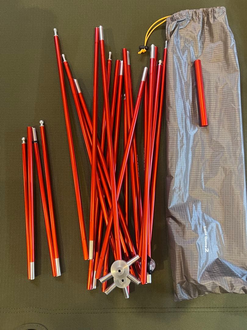 【美品】モンベル　ルナドーム2フットプリント付き