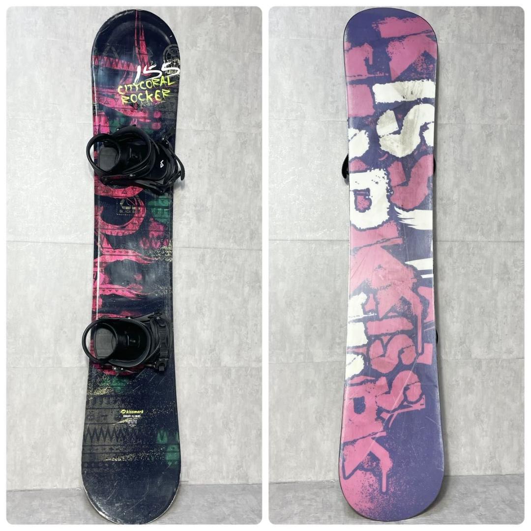 スノーボードセット キスマーク CITYCORALROCKER 2点 155cm - メルカリ