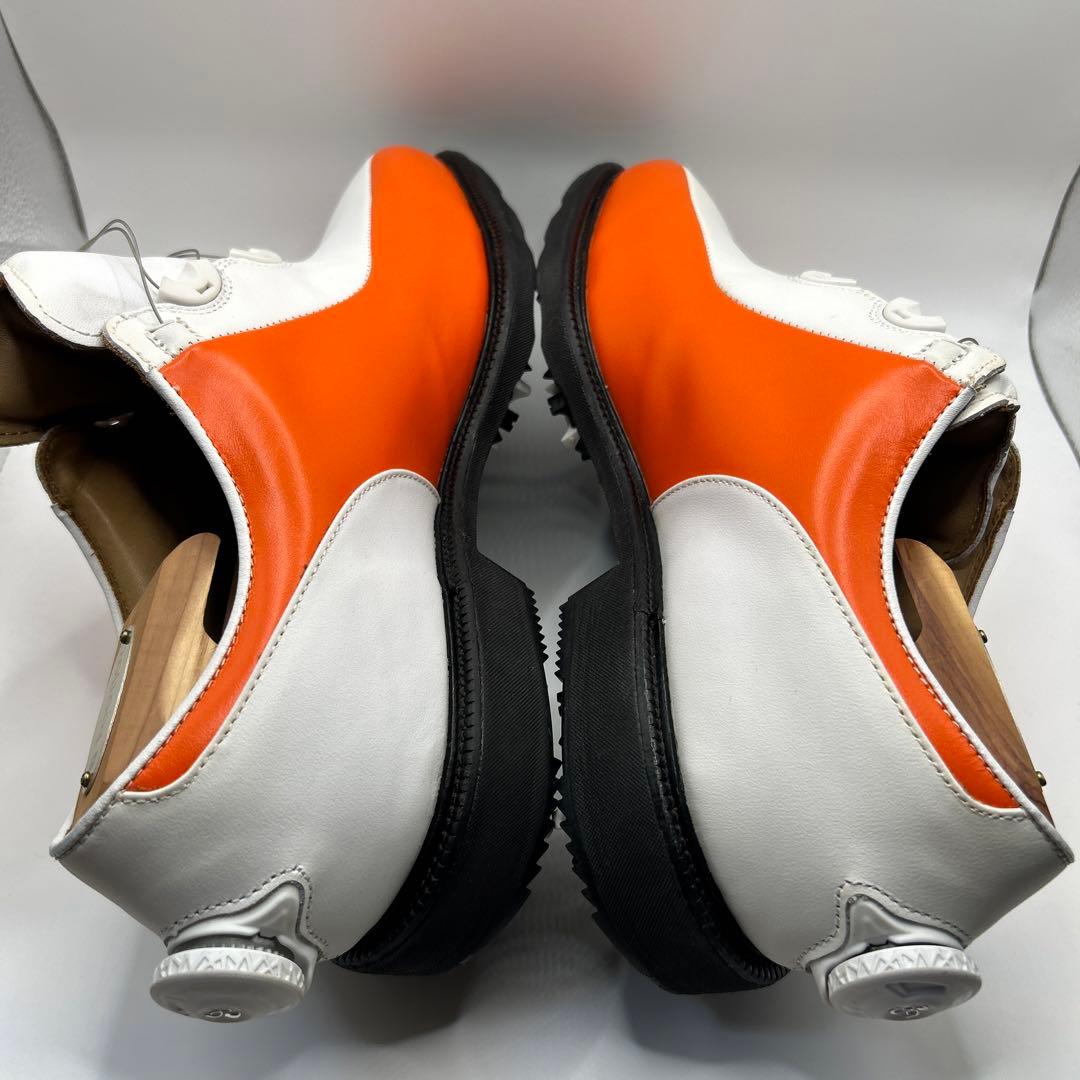 cgyxh878様専用フットジョイ ICON ゴルフシューズ ホワイトオレンジ