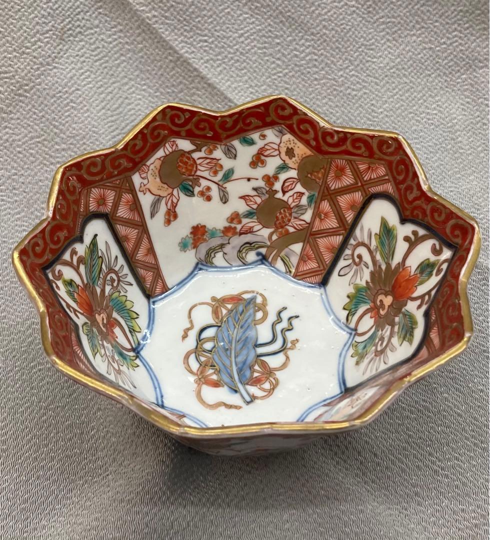 B12s 伊万里焼 錦柘榴図多角形鉢 江戸期 会席・懐石料理 - メルカリ