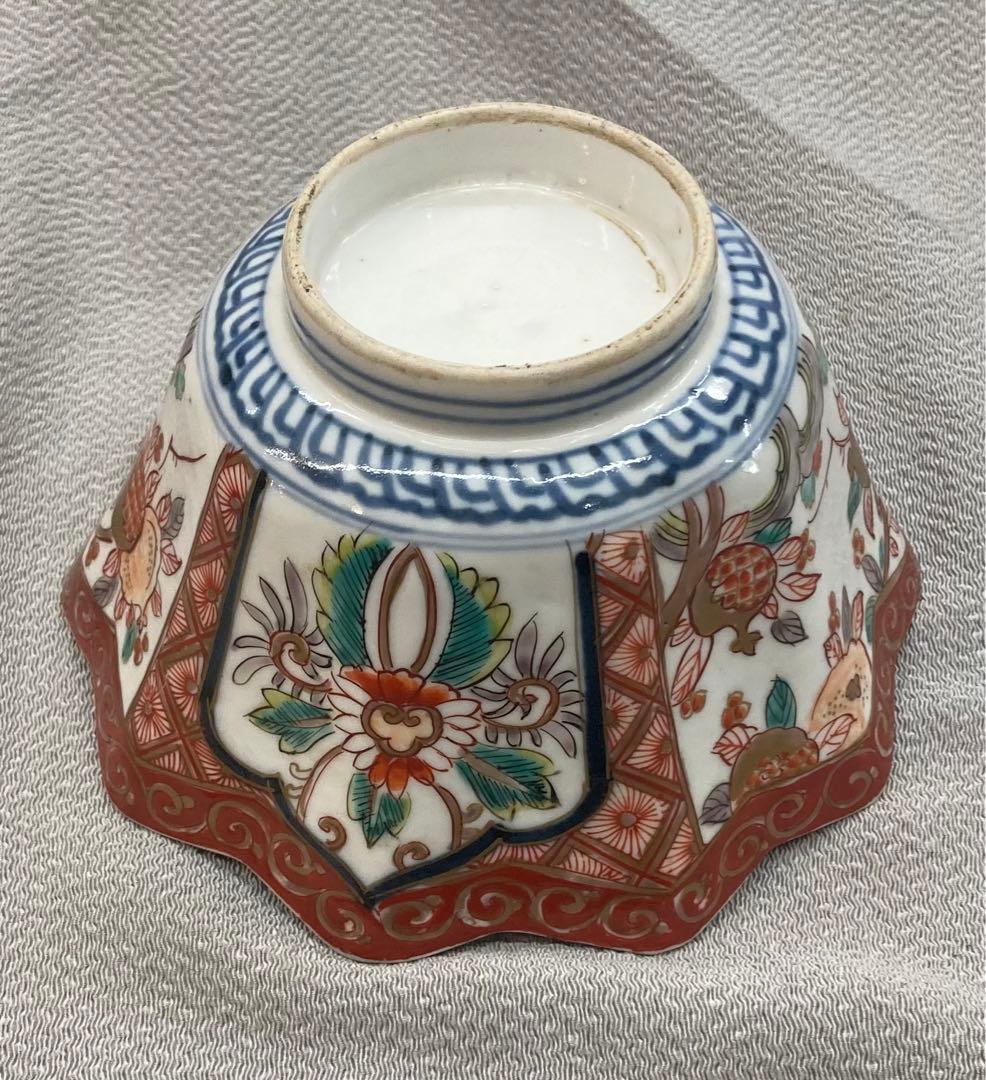 B12s 伊万里焼 錦柘榴図多角形鉢 江戸期 会席・懐石料理 - メルカリ