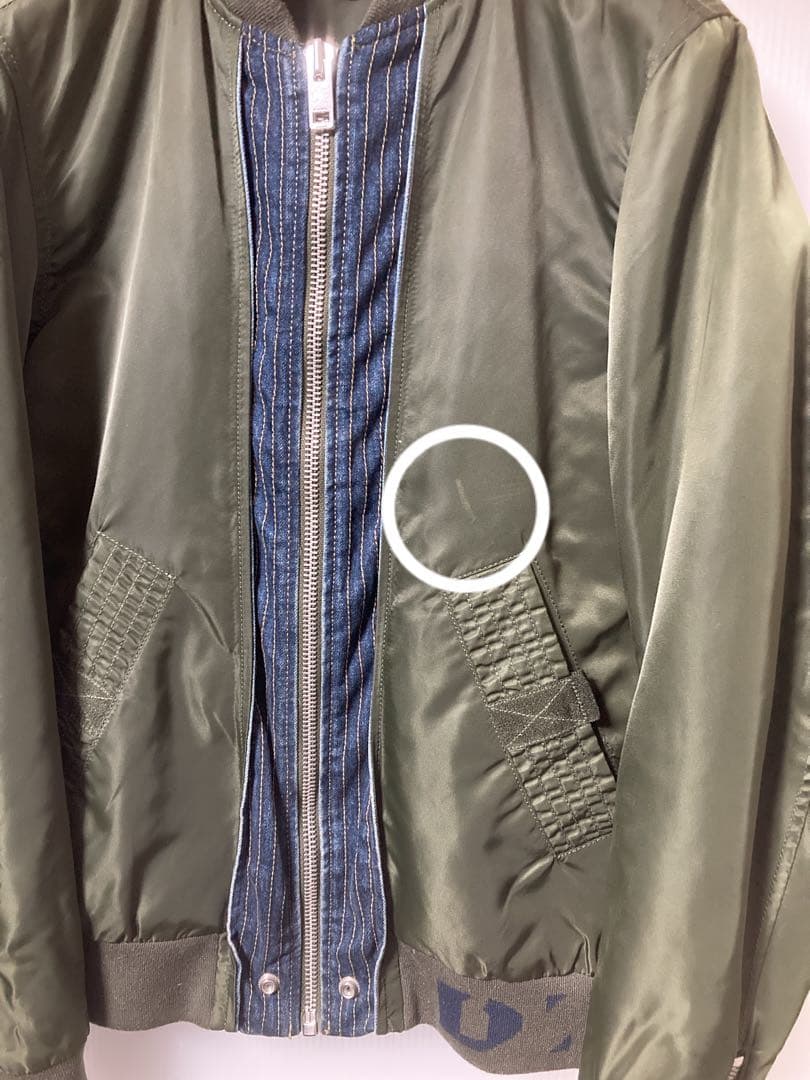 DIESEL 定価 約6万円 内側キルティング MA-1 表記サイズM