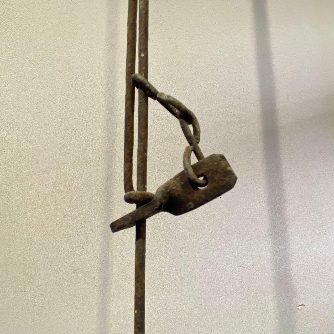 錆鉄自在鉤 ロング アンティーク