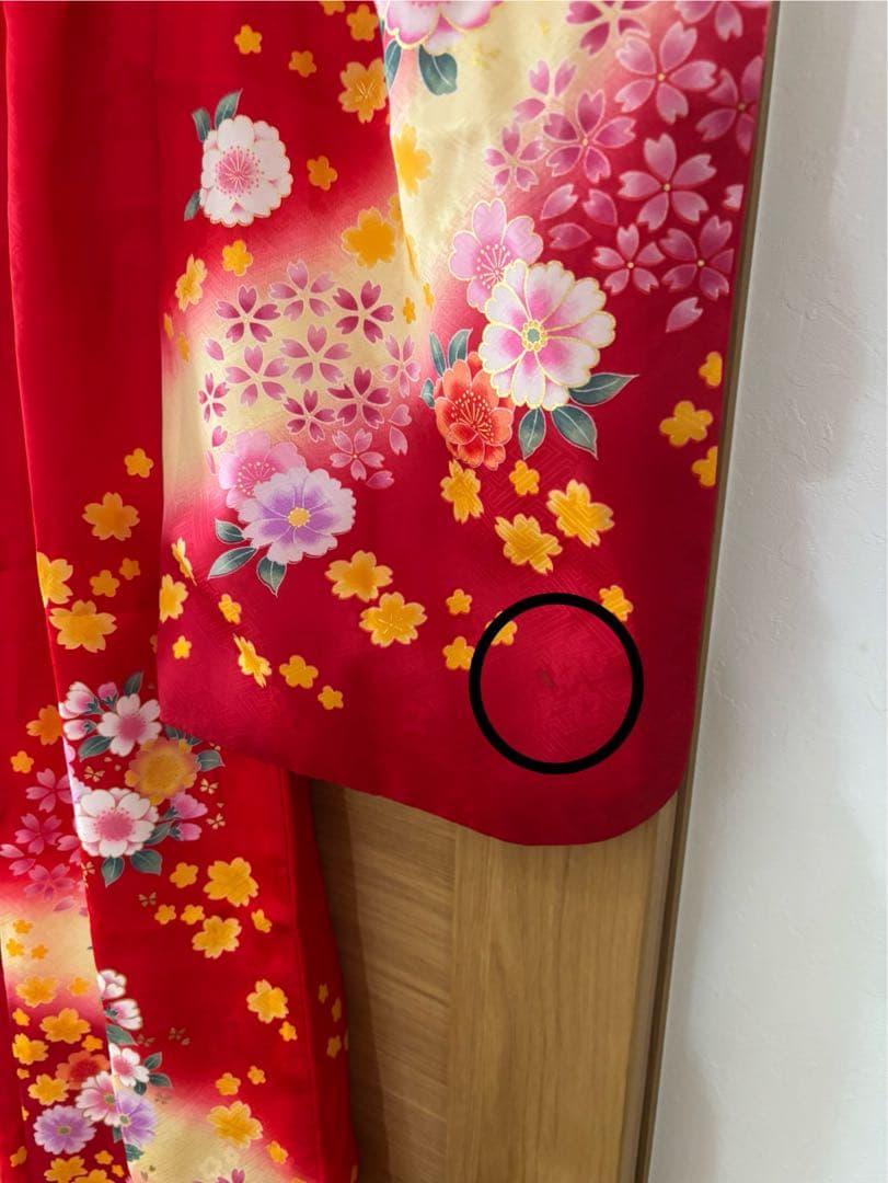 七五三　フルセット　7歳　着物　帯　小物セット　草履　バック 長襦袢付き