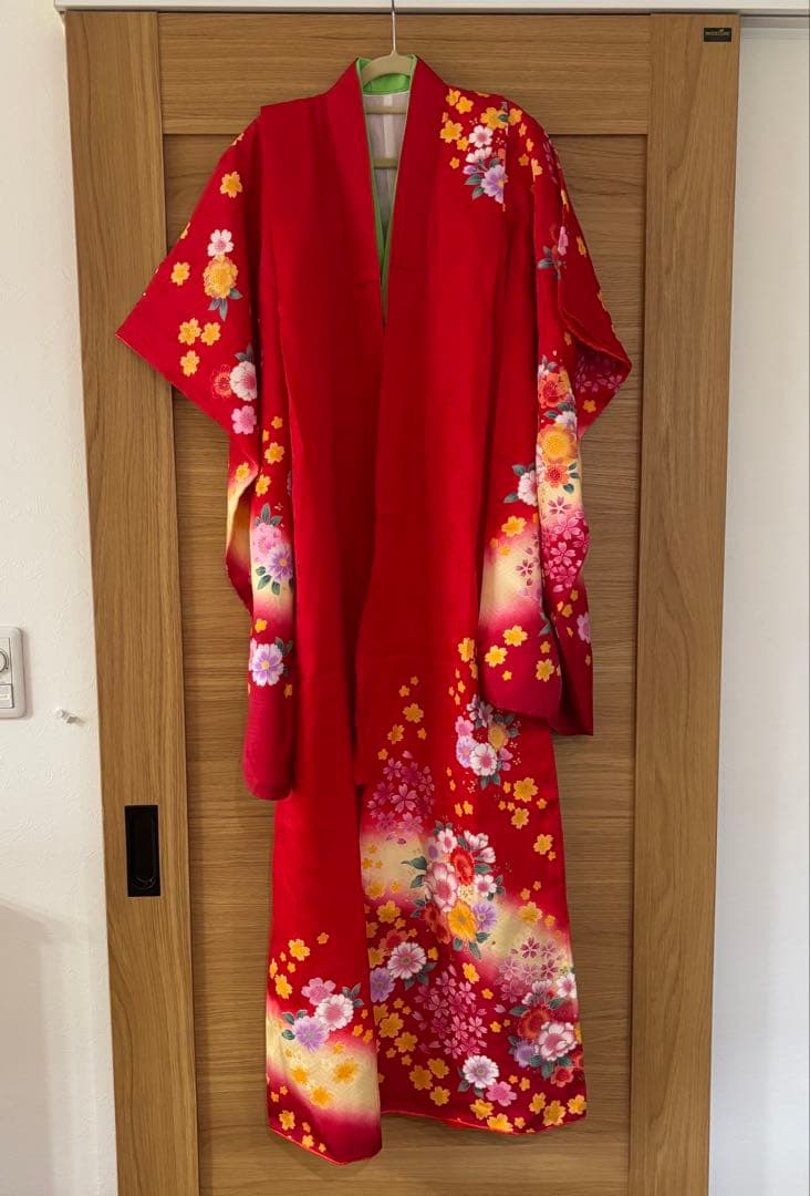 七五三　フルセット　7歳　着物　帯　小物セット　草履　バック 長襦袢付き