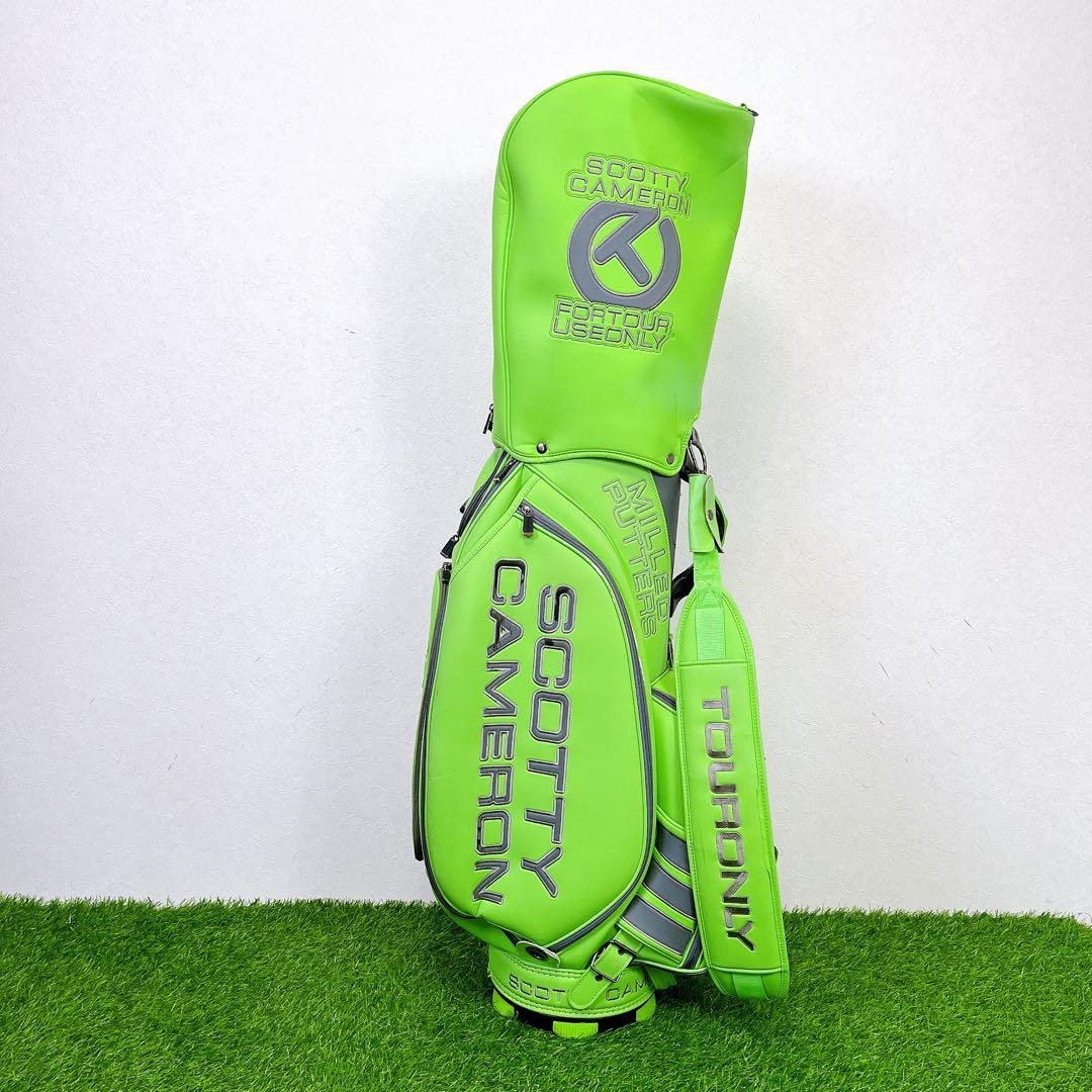 スコッティキャメロン サークルT スタッフバッグ キャディバッグ　ライムグリーン