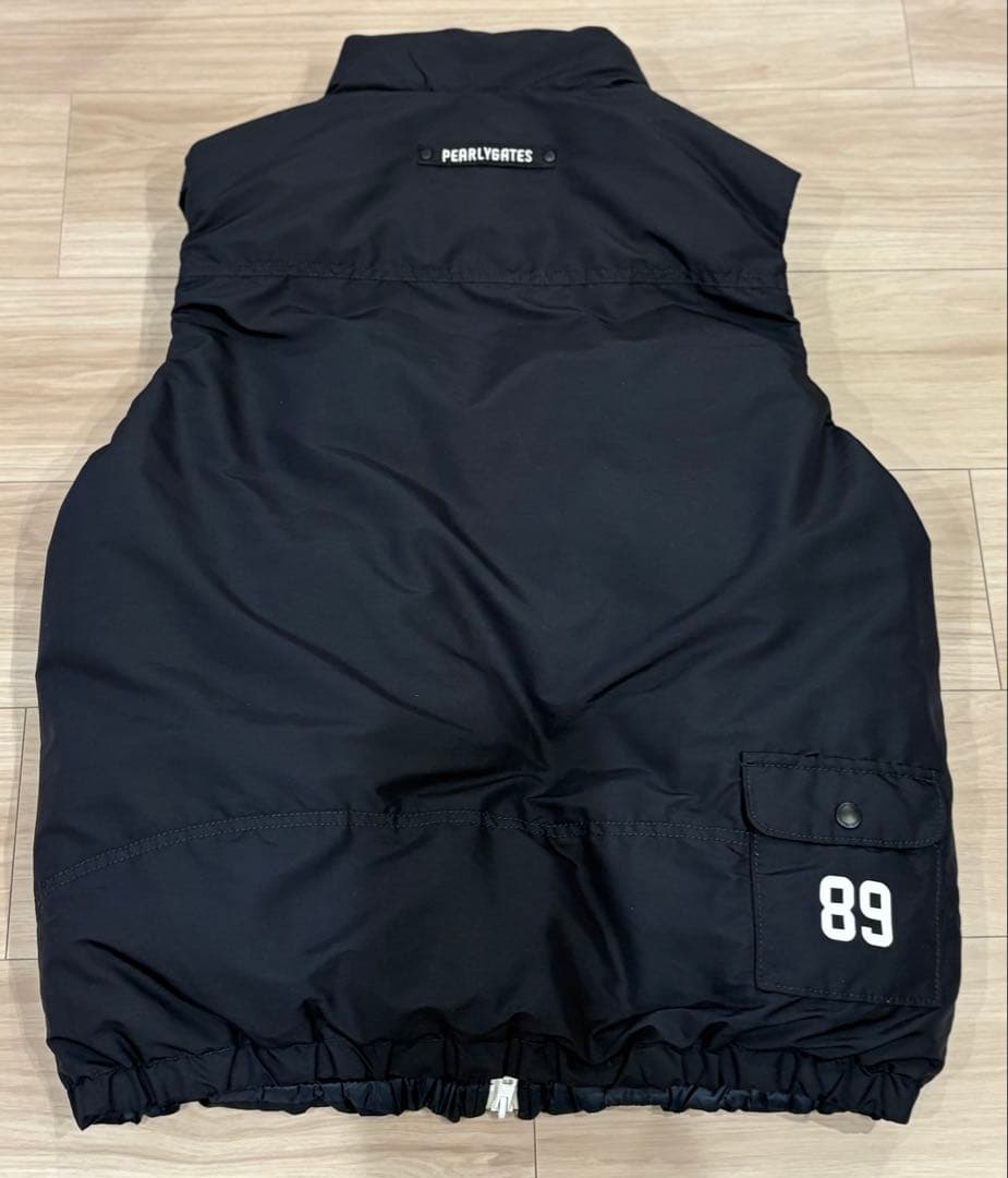 PEARLYGATES リバーシブルダウンベスト ネイビー