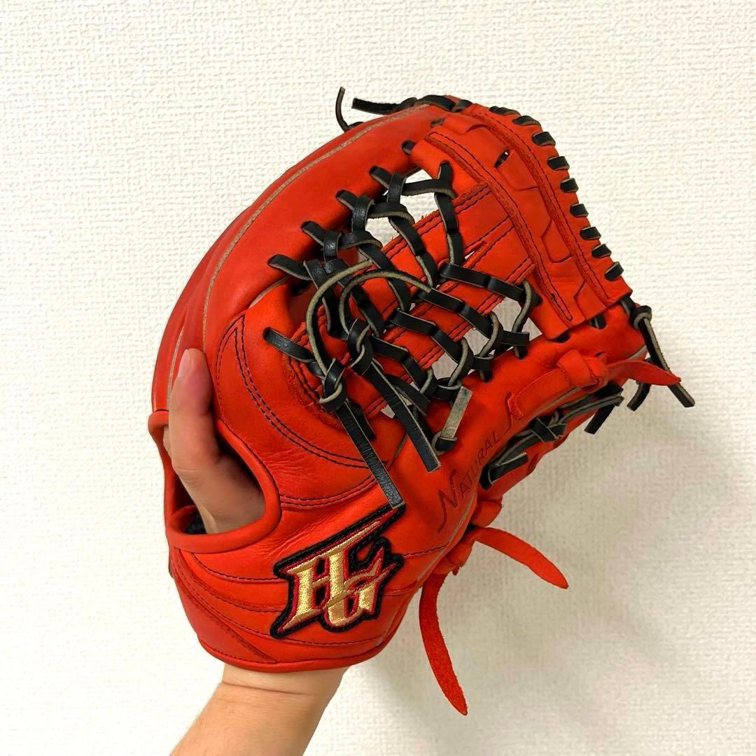 008 ハイゴールド 己極 型抜群 即戦力 美品 軟式 内野手用グローブ