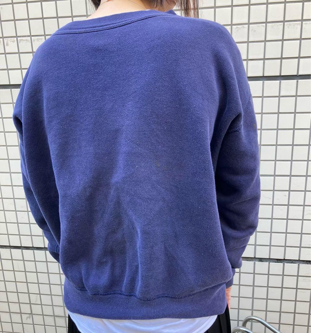 ラッセル スウェット 前V ヴィンテージ　50s 60s ナス紺　ビンスエ