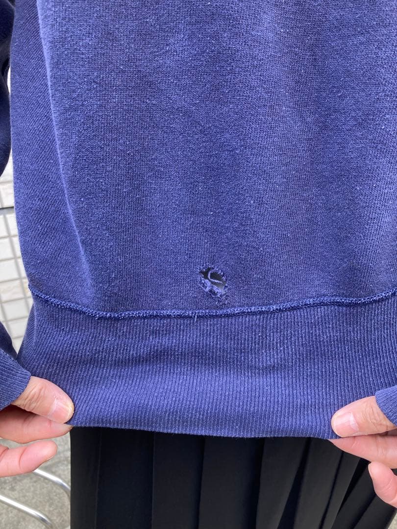 ラッセル スウェット 前V ヴィンテージ　50s 60s ナス紺　ビンスエ