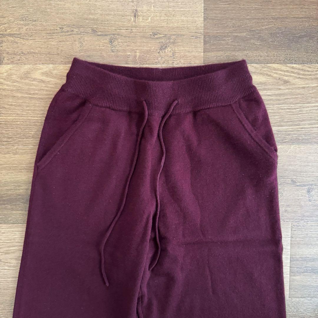 cash & barba モンゴリアンカシミヤセットアップ ボルドー - メルカリ