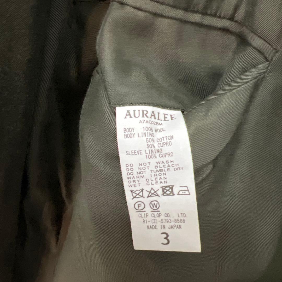 AURALEE ビーバーメルトン ステンカラー コート