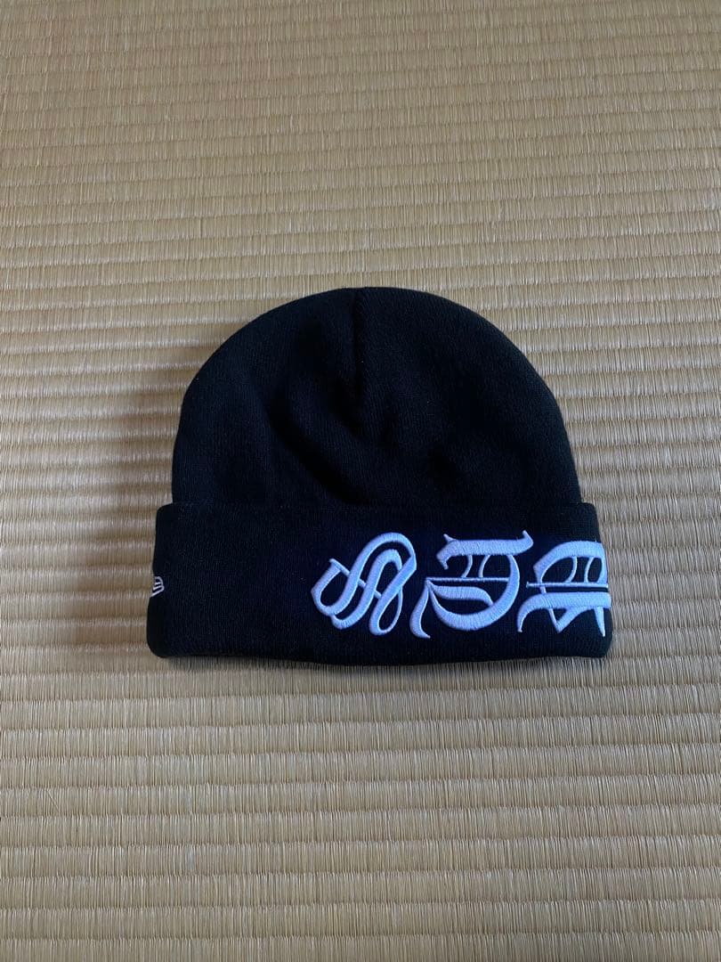 帽子 Supreme NEW ERA Blackletter Beanie black
