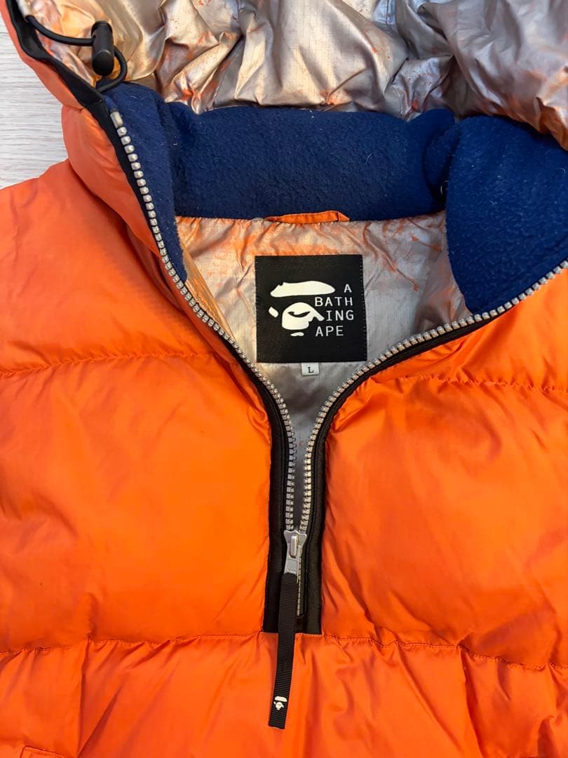 アベイシングエイプ 90年代 プルオーバーダウン オレンジ L 1996年