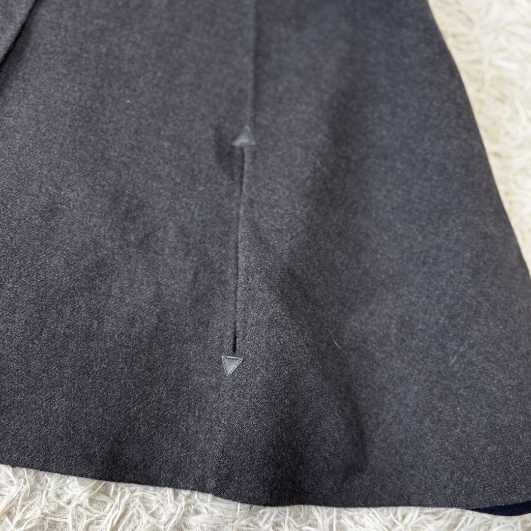 自由区✨2way アンゴラウール ポンチョ リアルファー フード ケープコートM