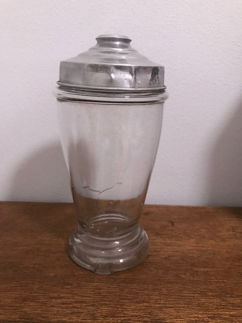 戦前 希少 昭和 瓶 ガラス瓶 脚付き 気泡 古ガラス 古道具 アンティーク